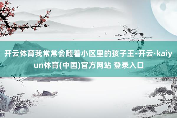 开云体育我常常会随着小区里的孩子王-开云·kaiyun体育(中国)官方网站 登录入口