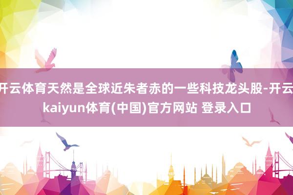 开云体育天然是全球近朱者赤的一些科技龙头股-开云·kaiyun体育(中国)官方网站 登录入口